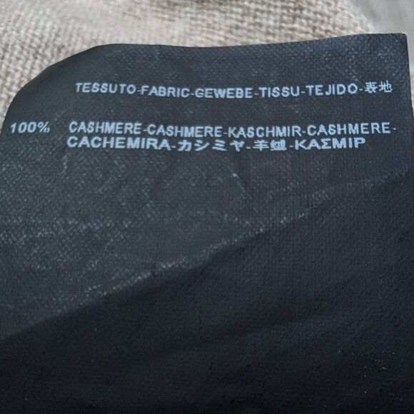 Balenciaga Paris 100% Cashmere Sweater Beige Long Sleeve Crewneck Size M 2 tone - Picture 8 of 8